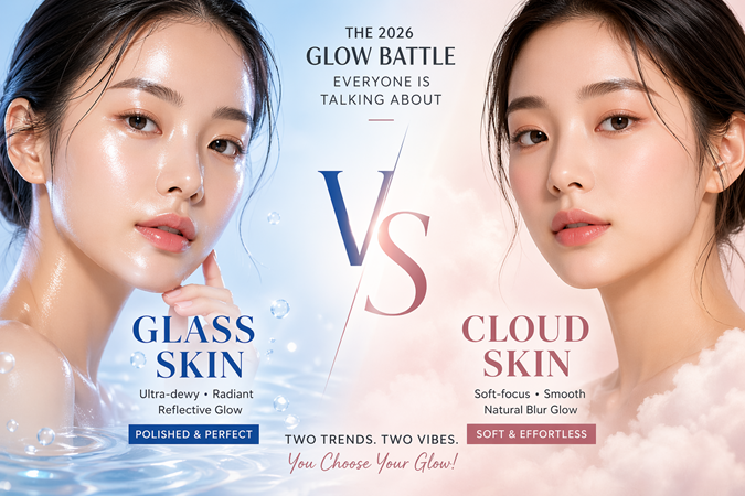 Glass Skin vs Cloud Skin: The New 2026 Beauty War Everyone Is Obsessed With