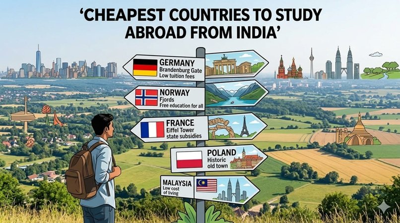 Cheapest Study Abroad Options for Indian Students in 2026
